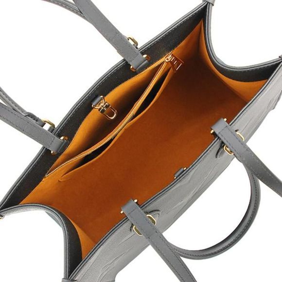 Louis Vuitton On The Go MM Tote Bag Shoulder Bag Monogram Implant - Picture 7 of 11